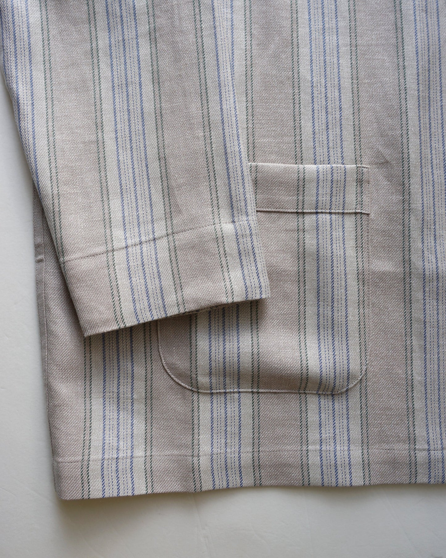 Cale LINEN WOOL SILK STRIPE JACKET