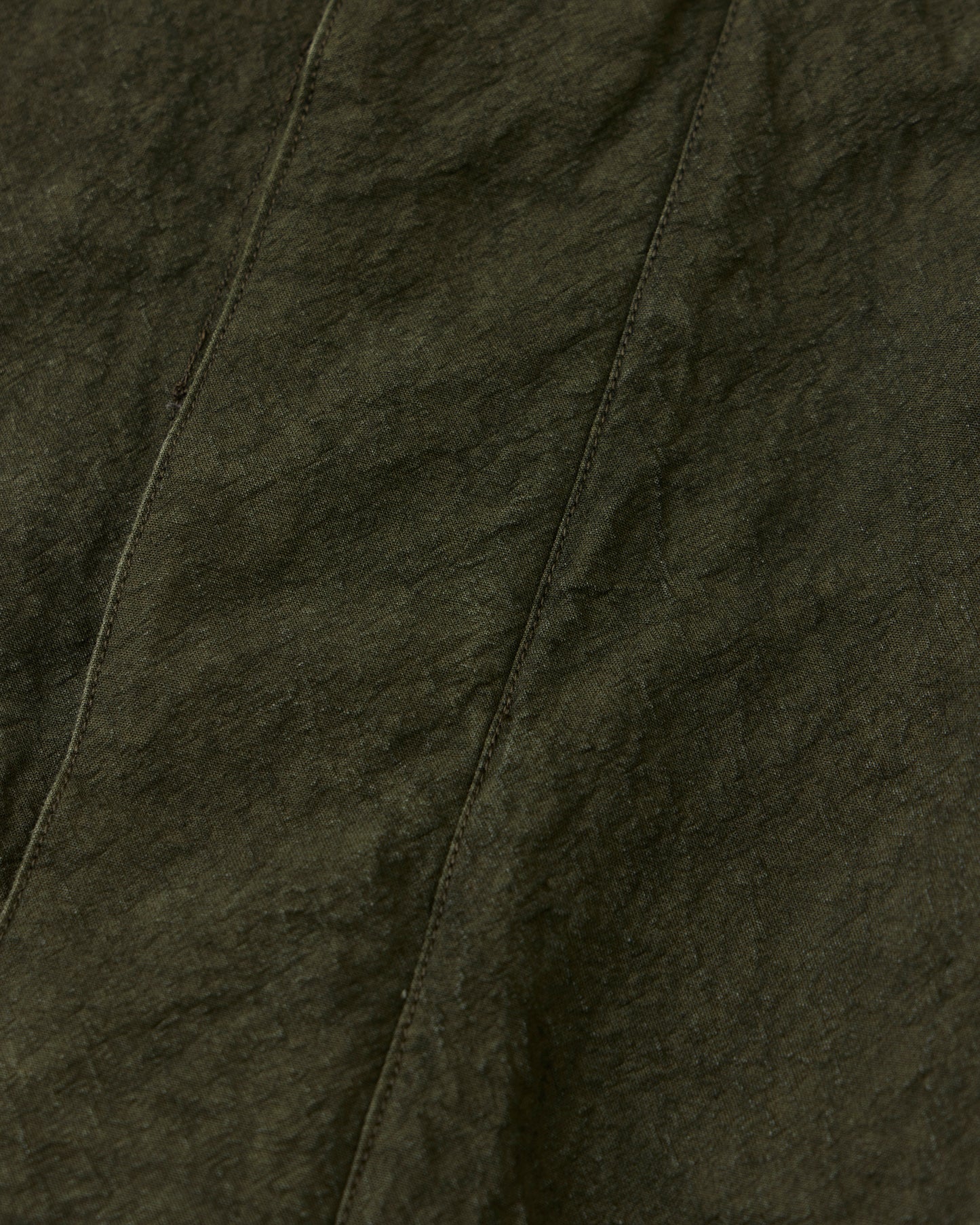 ハンティングジャケット ダークオリーブ 生地の質感