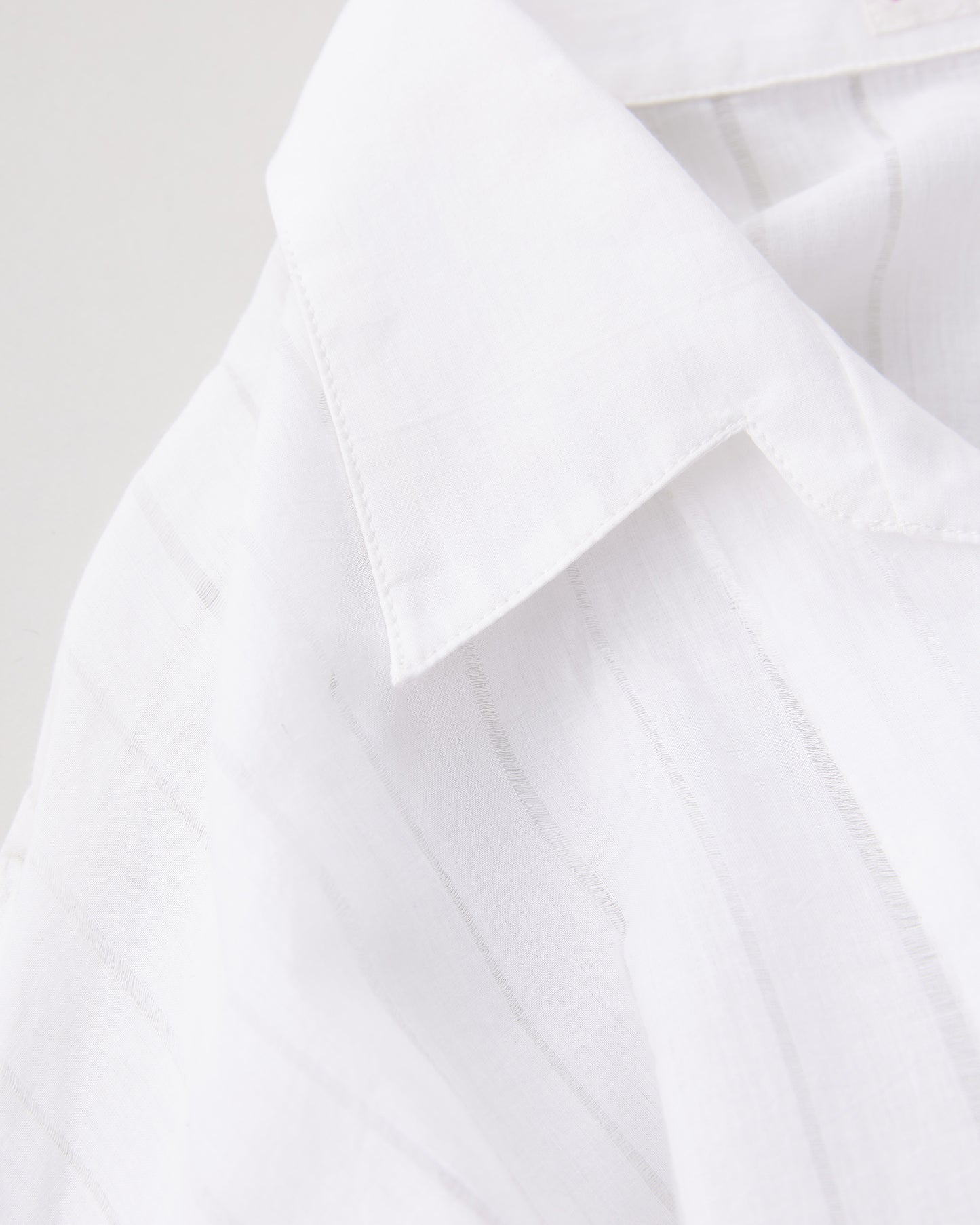 NICENESS OPEN COLLAR SHIRT - PULL STRIPE KHADI D.CASTELINO