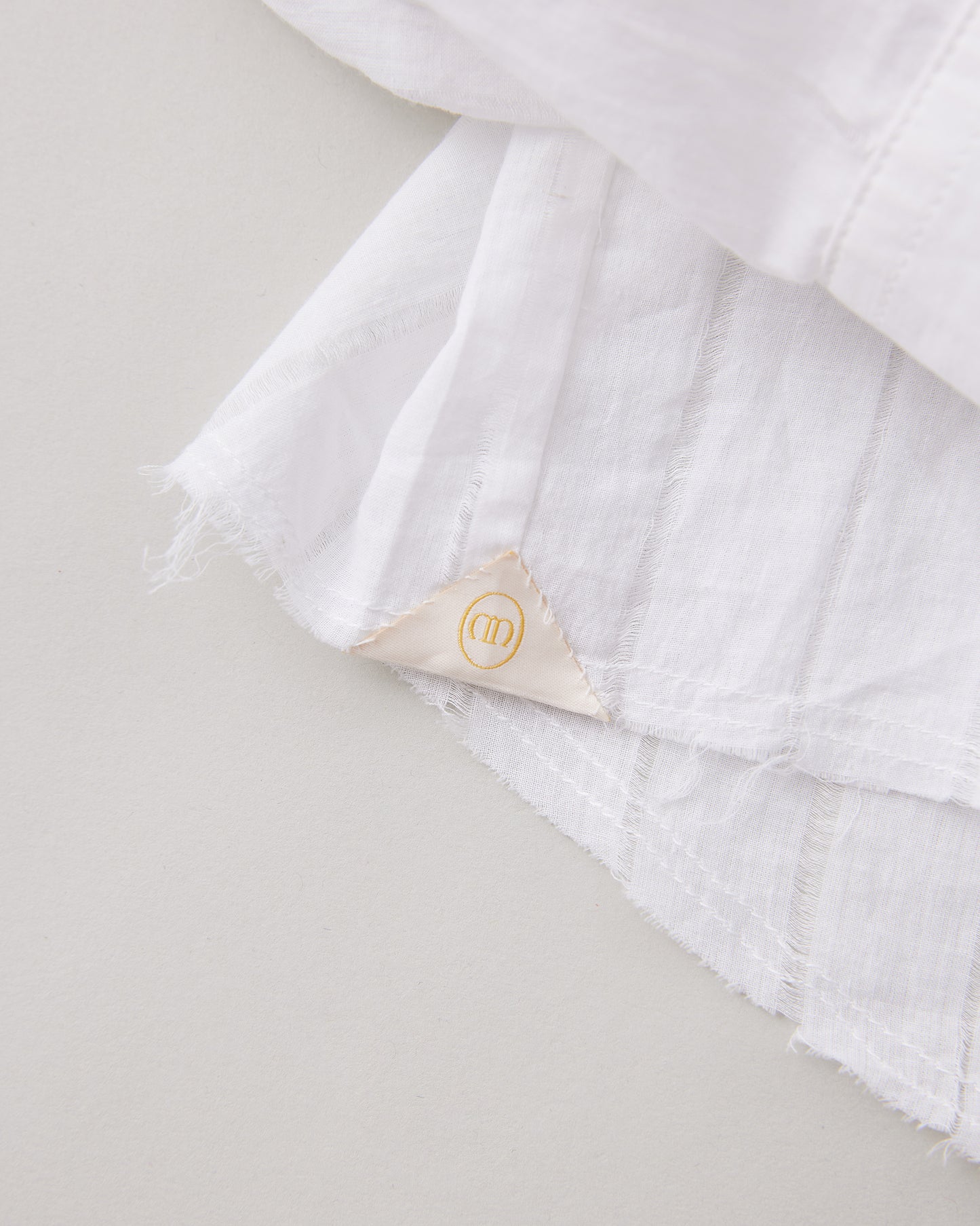 NICENESS OPEN COLLAR SHIRT - PULL STRIPE KHADI D.CASTELINO