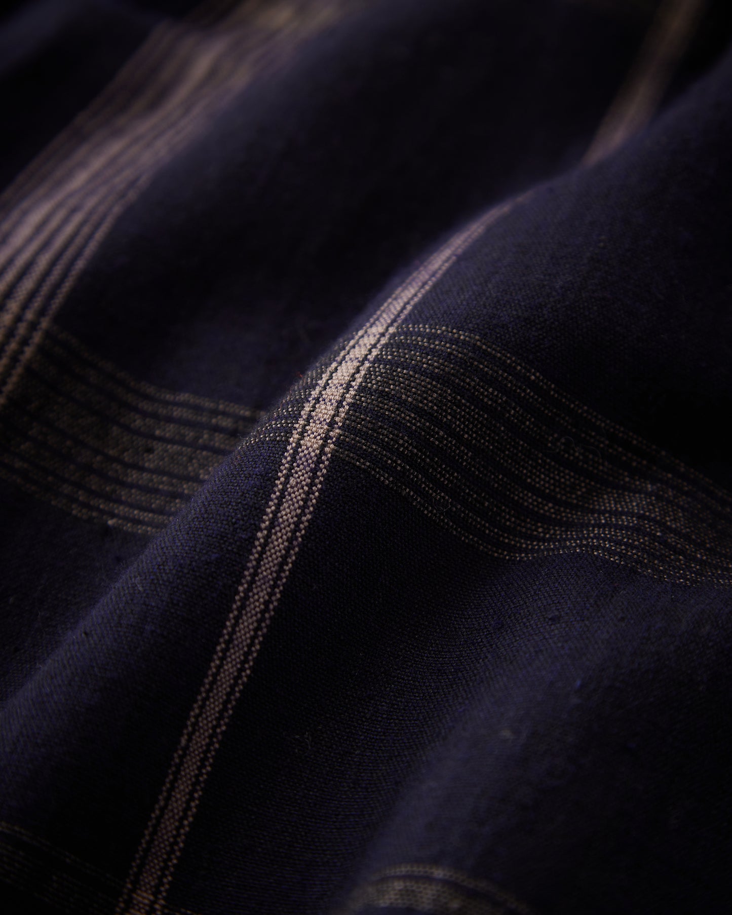 カディチェックイージーパンツ ネイビー