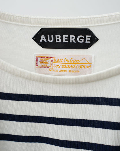 AUBERGEのタグ。カリビアンシーアイランドコットンのタグ。