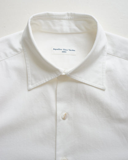 Aquellos Ojos Verdes　Windsor Wide collar shirt -Vintage dressed twill-
