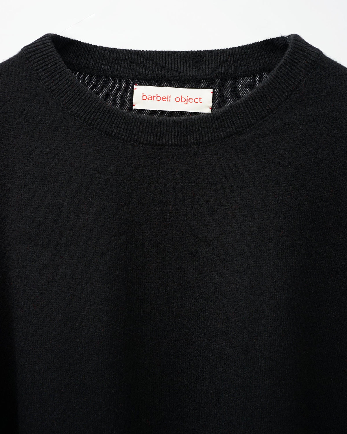 barbell object　バーベルオブジェクト　ls knit　ネック部分
