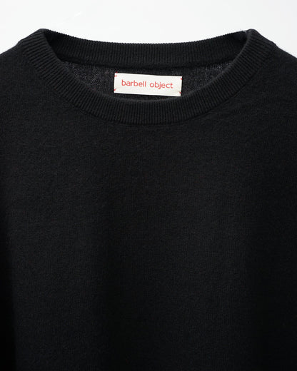 barbell object　バーベルオブジェクト　ls knit　ネック部分