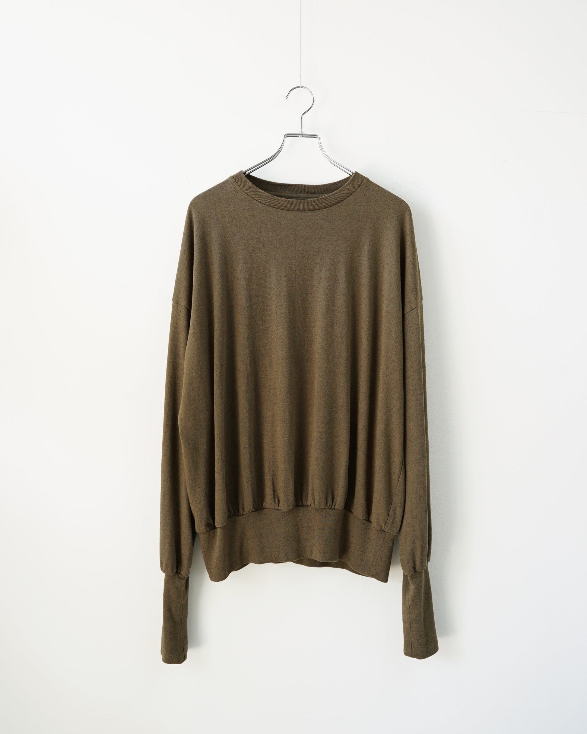 barbell object　ベーベルオブジェクト　bo top　カーキ　正面