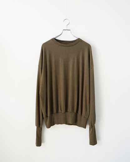 barbell object　ベーベルオブジェクト　bo top　カーキ　正面