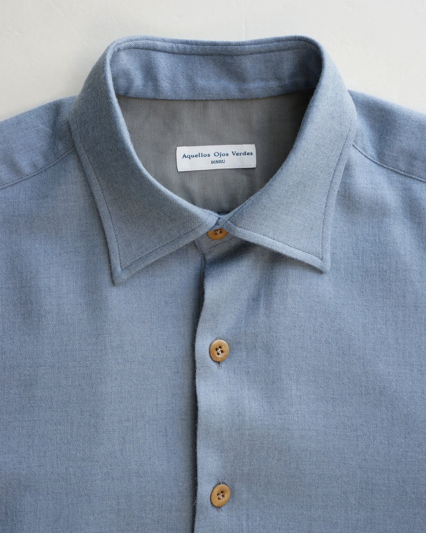 Aquellos Ojos Verdes　Windsor Wide collar shirt -Chemise flannel-