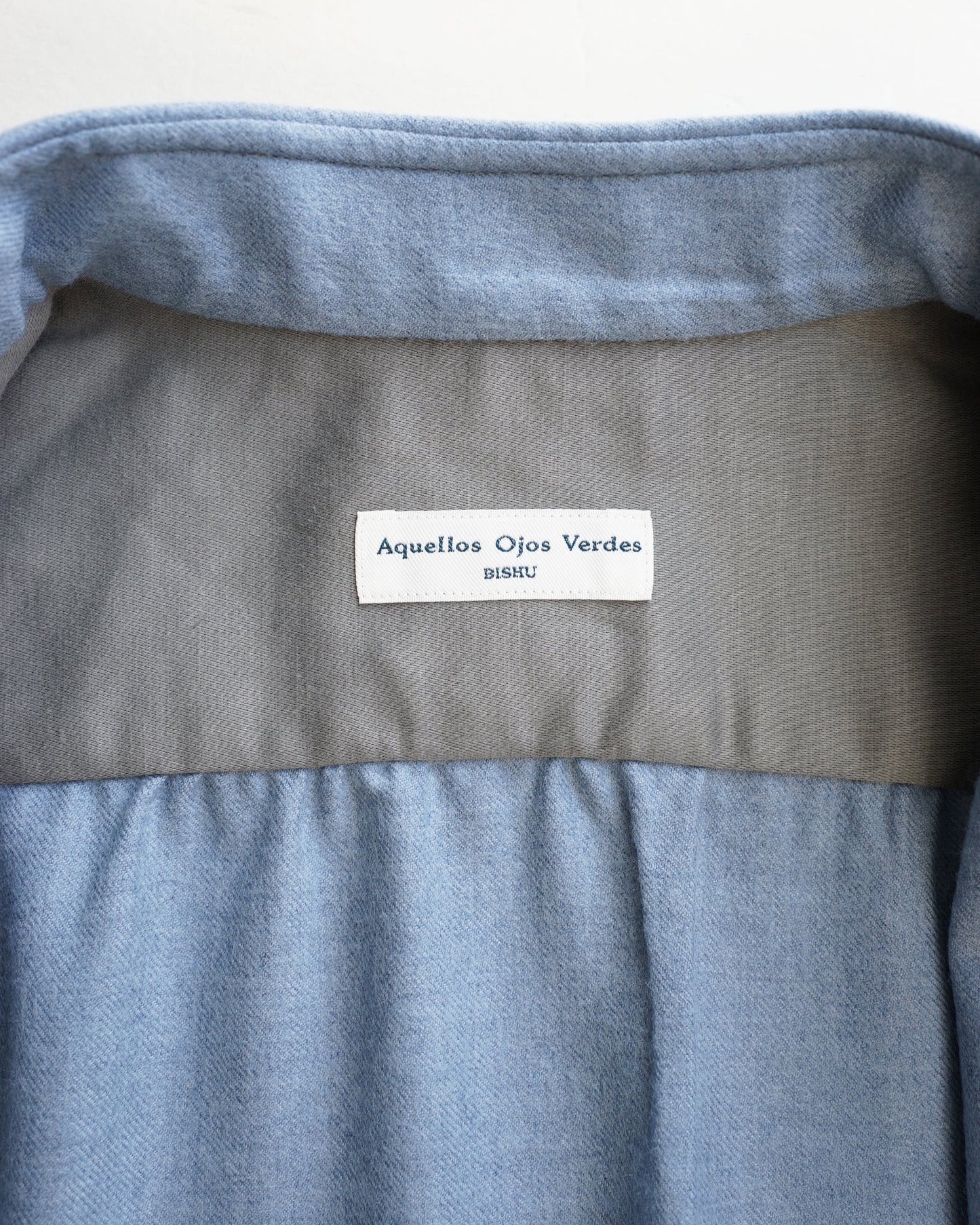 Aquellos Ojos Verdes　Windsor Wide collar shirt -Chemise flannel-