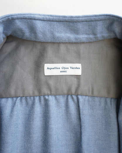 Aquellos Ojos Verdes　Windsor Wide collar shirt -Chemise flannel-