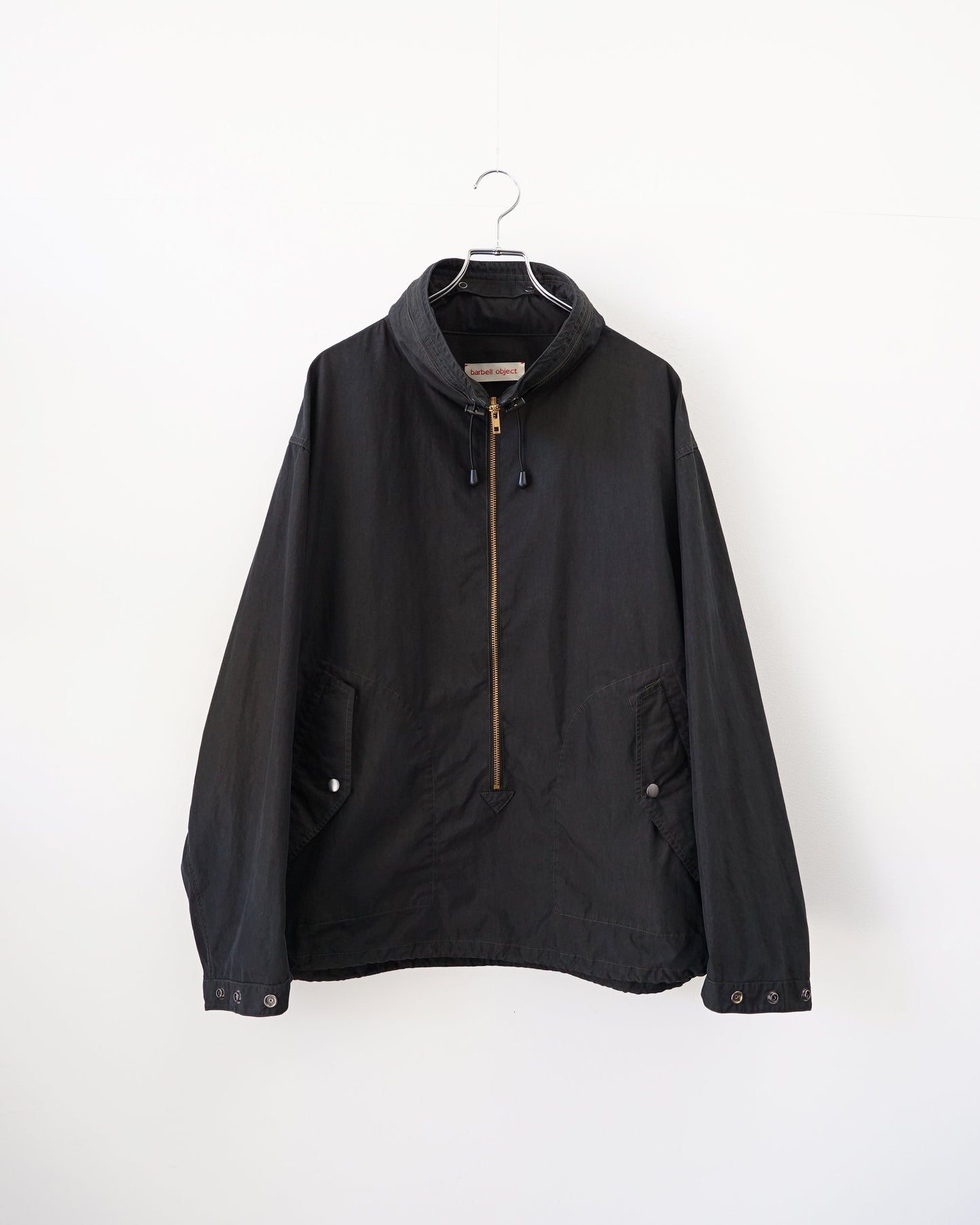 barbell object　バーベルオブジェクト　h/s hn top　プルオーバーブルゾン　正面　シルエット