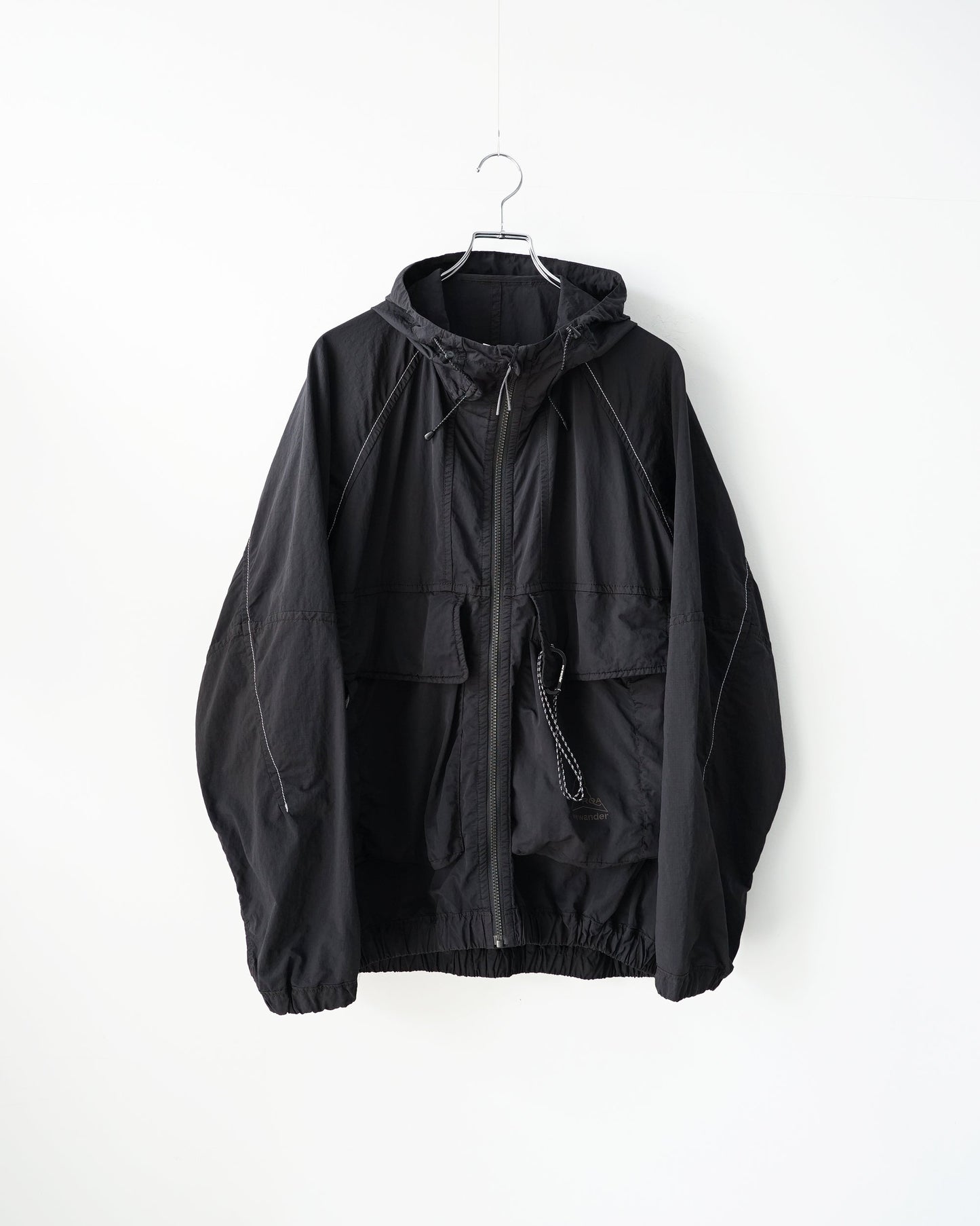 and wander　ROA x and wander garment dye nylon hooded jacket