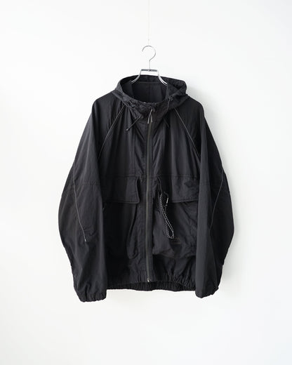 and wander　ROA x and wander garment dye nylon hooded jacket