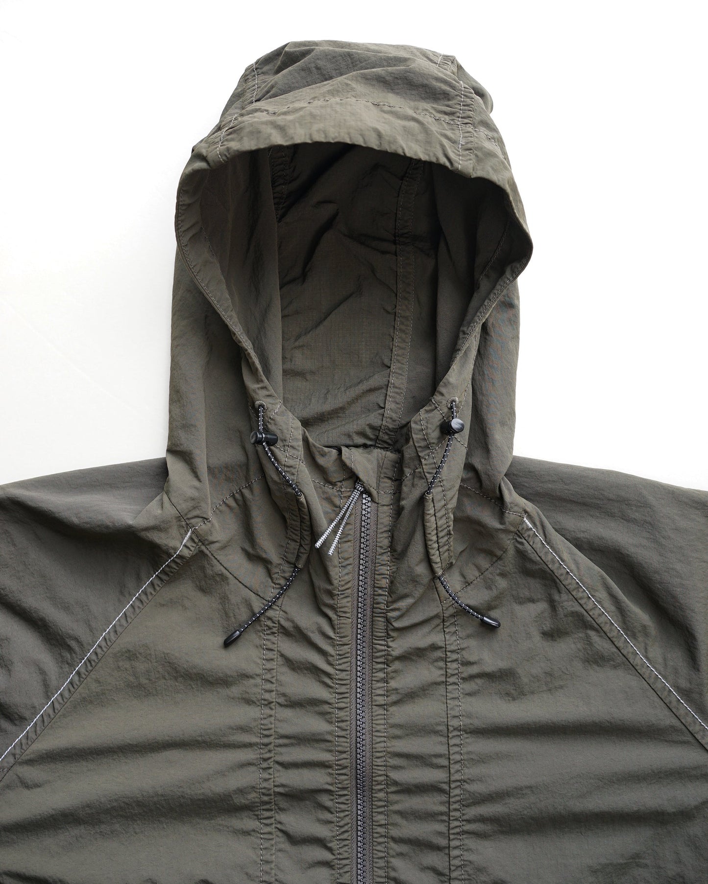 and wander　ROA x and wander garment dye nylon hooded jacket