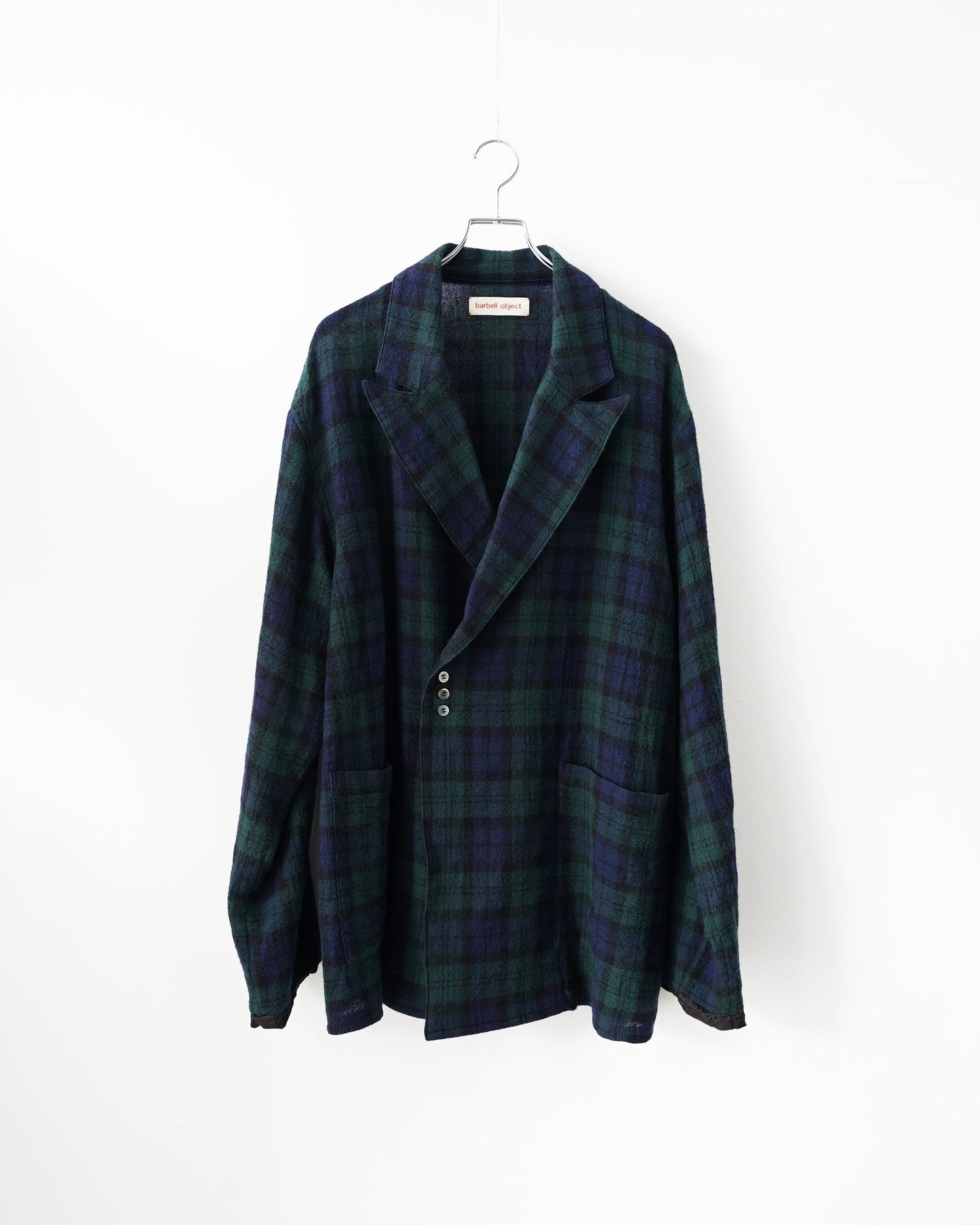 barbell object　wool coat