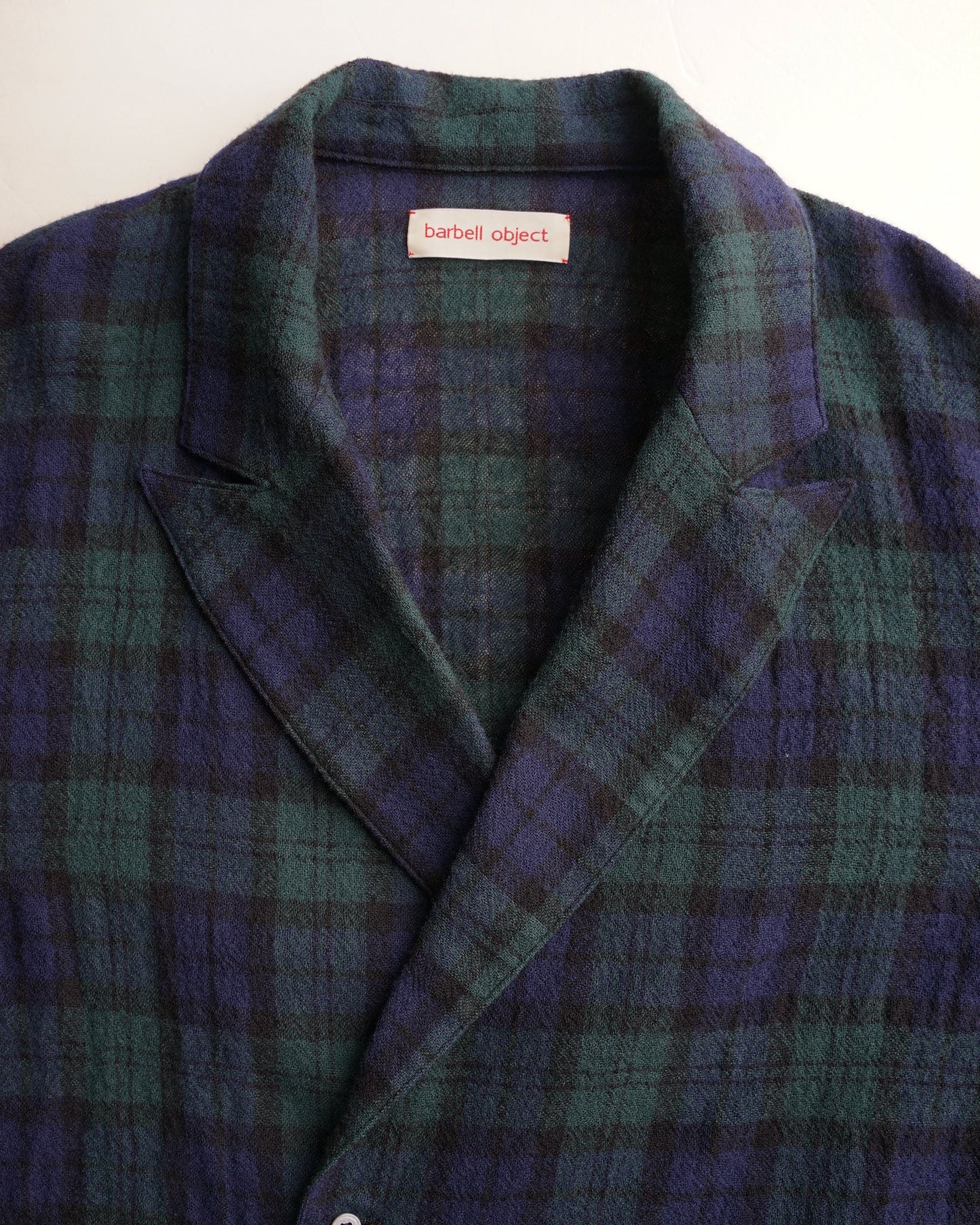 barbell object　wool coat