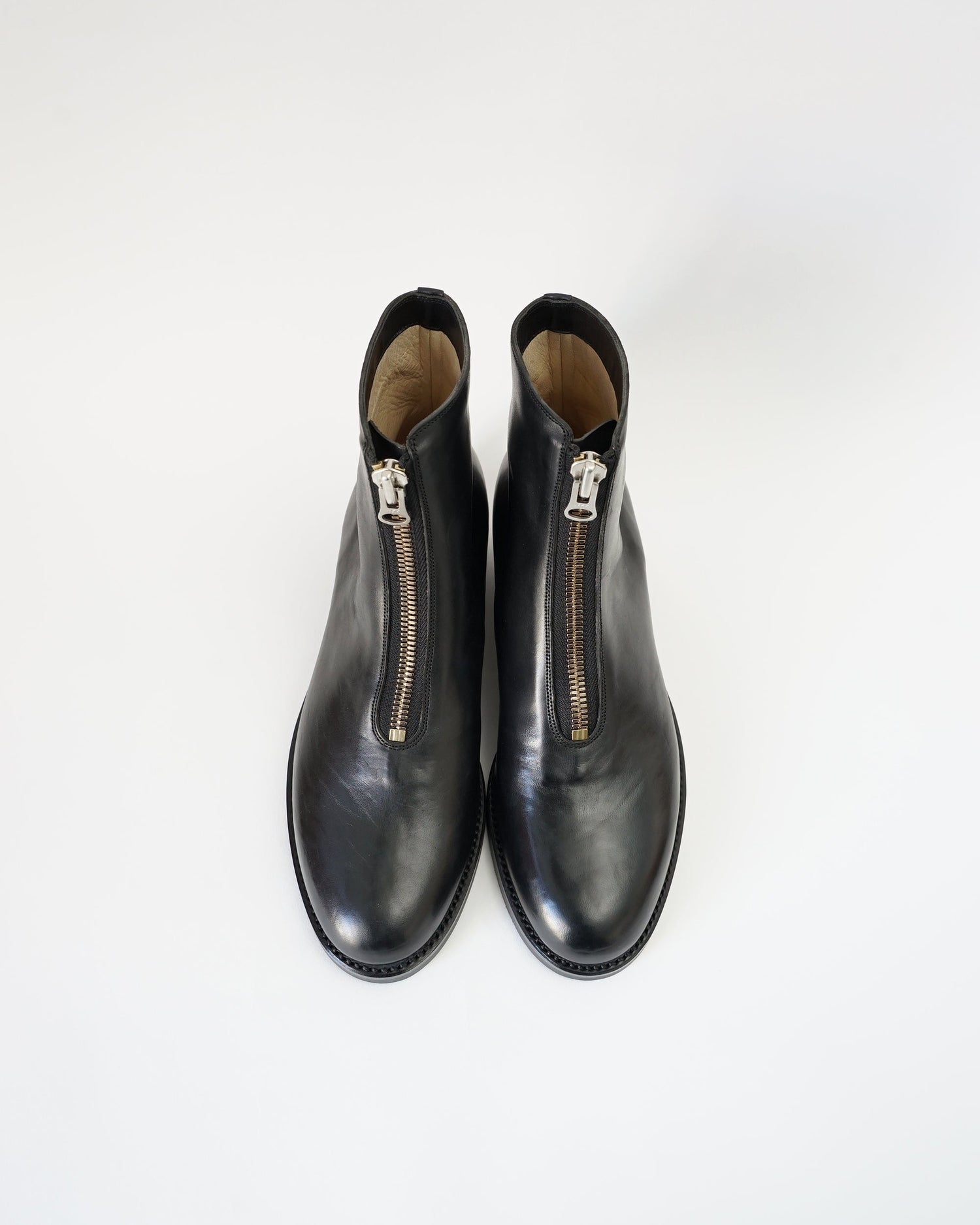 forme  ジップブーツ　全体　ブラック