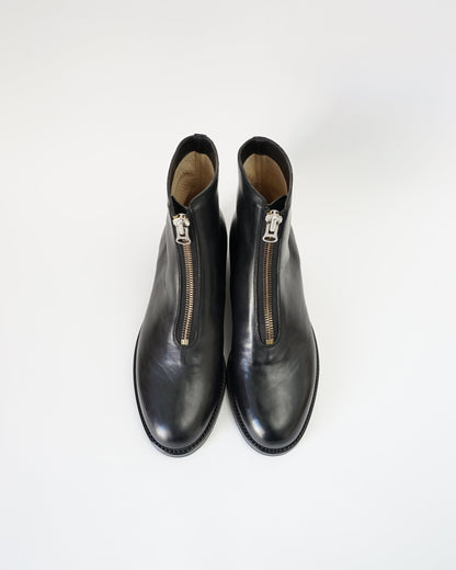 forme  ジップブーツ　全体　ブラック