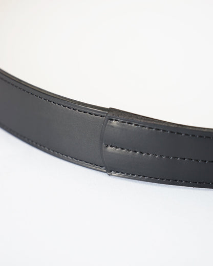 ドレスジョッパーズベルト　ブラック　革の質感