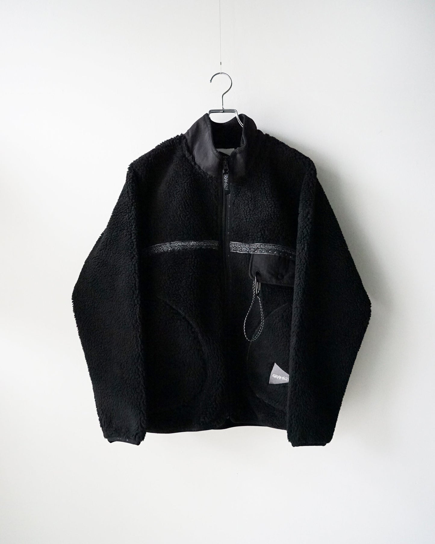 Gramicci × and wander　JQ tape fleece jacket