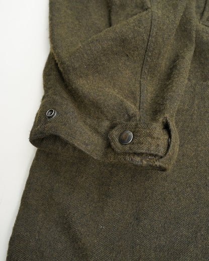 フラワーFLコート　moss  袖口　ディテール