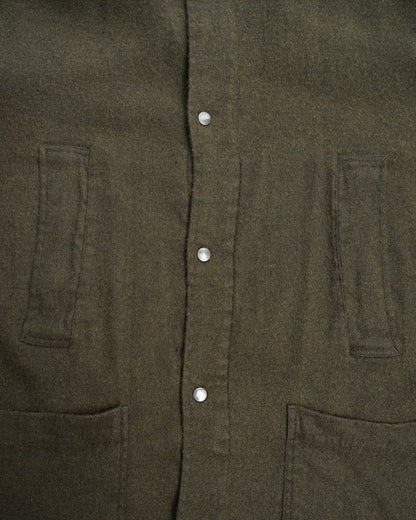 フラワーFLコート　moss  フロント部分　ディテール