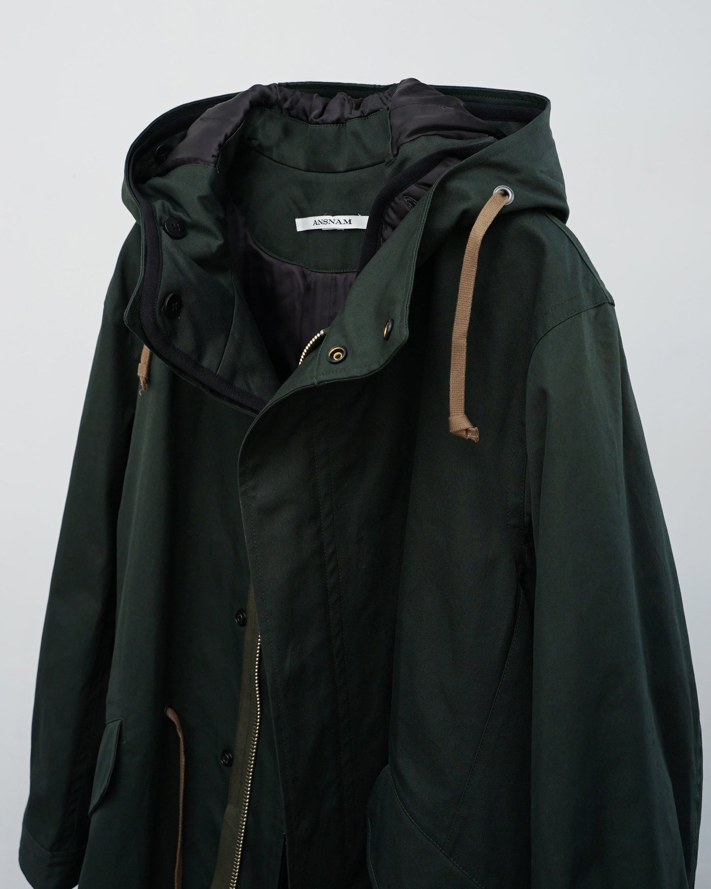 ANSNAM  モッズコート　前を開けた状態