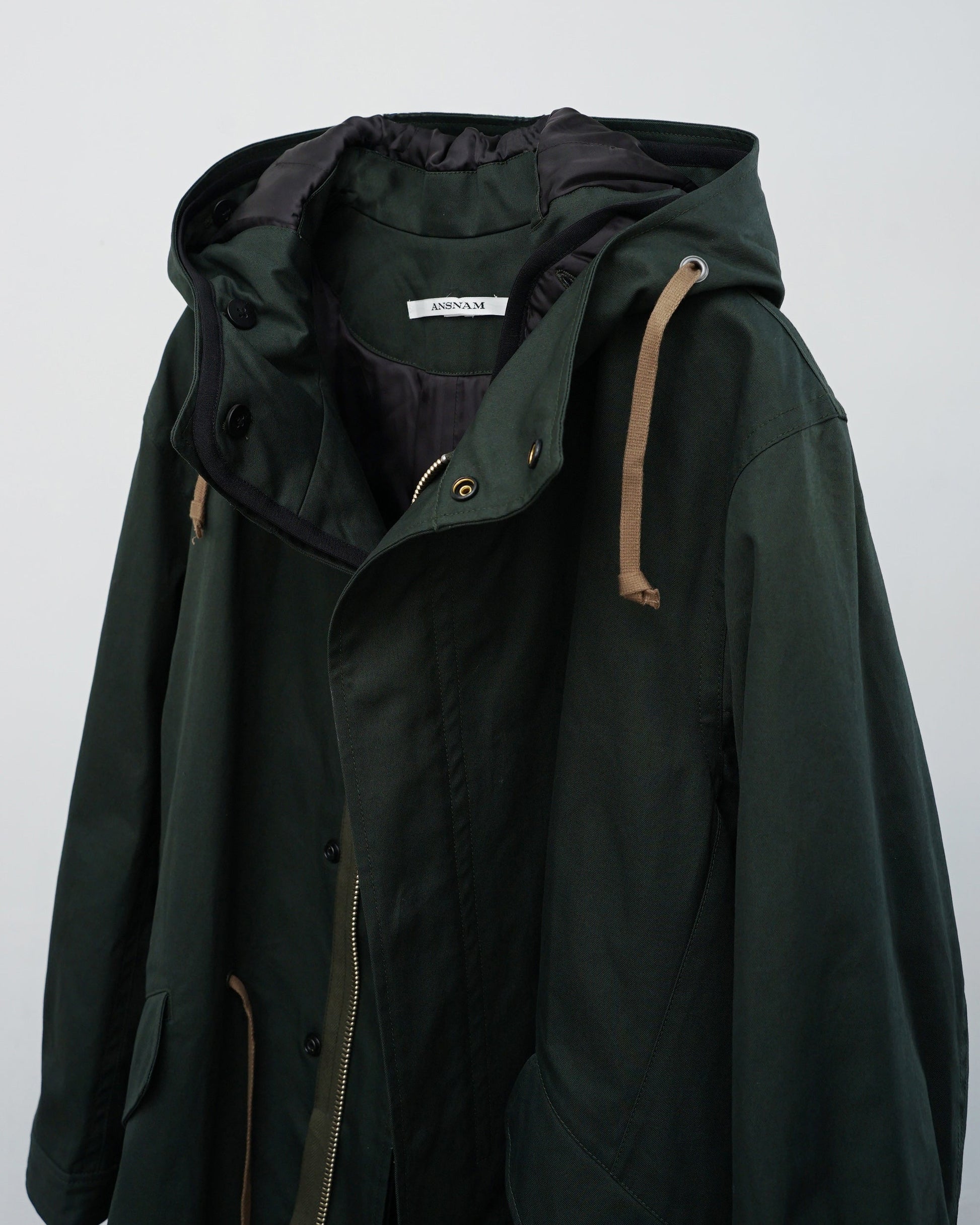 ANSNAM  モッズコート　前を開けた状態