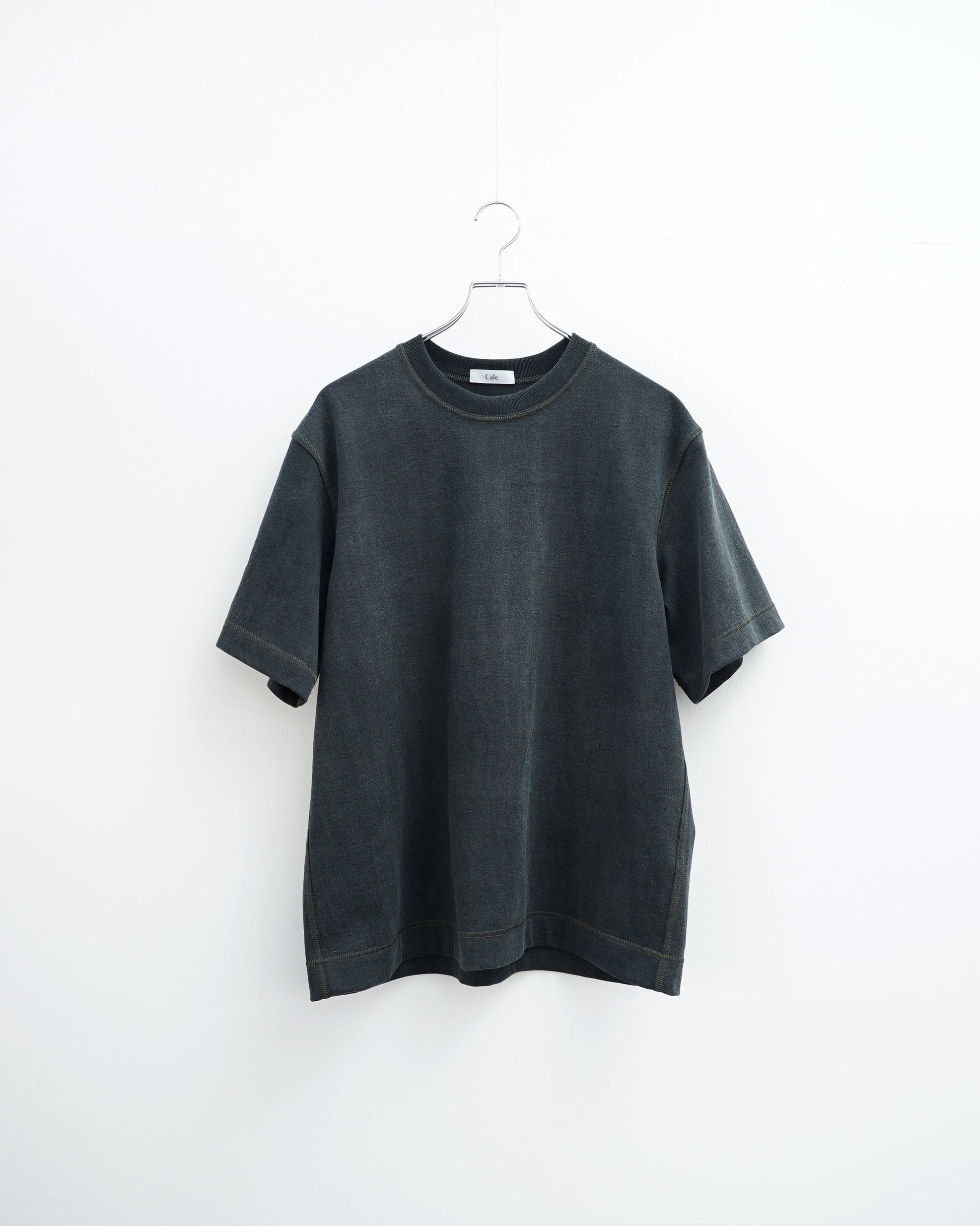 Cale カル HOLLOW YARN JERSEY S/S TEE 正面　カットソー 