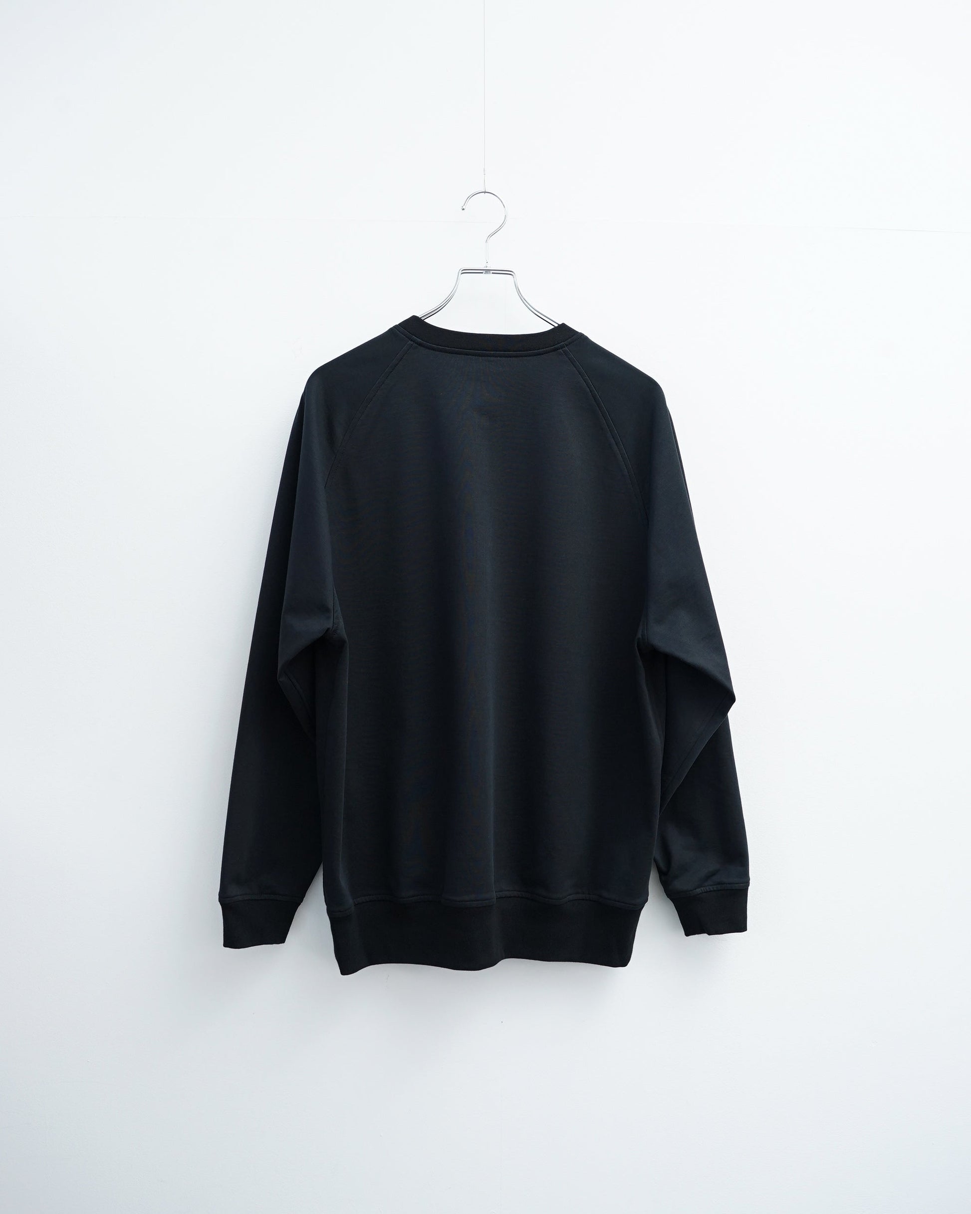 Cale　カル　36G GAUGE FLEECE L/S SWEAT  背面　ブラック
