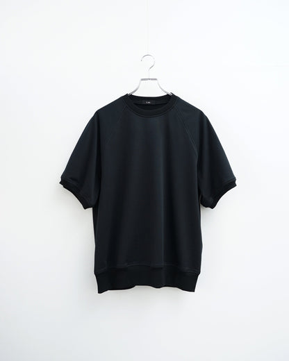 Cale カル　36G GAUGE FLEECE S/S SWEAT　正面　ブラック