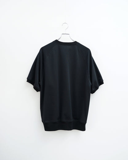 Cale 36G GAUGE FLEECE S/S SWEAT 背面　ブラック