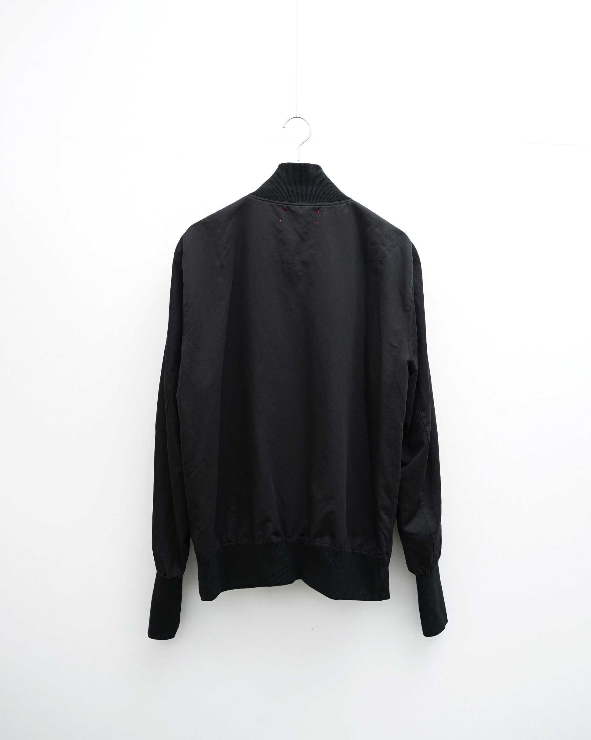 barbell object　バーベルオブジェクト fit jkt ジップブルゾン　ブラック　背面