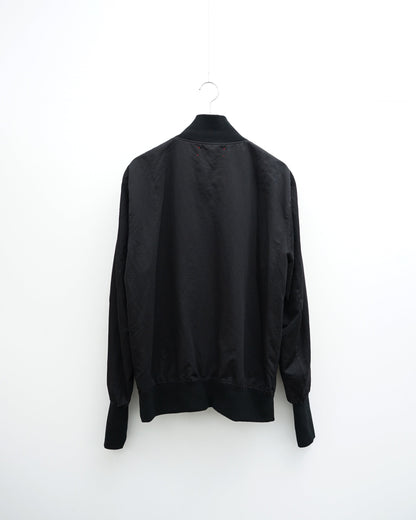 barbell object　バーベルオブジェクト fit jkt ジップブルゾン　ブラック　背面