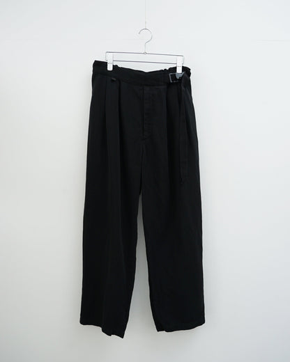 barbell object  バーベルオブジェクト  clip pt  クリップパンツ　black　正面