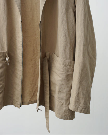 barbell object　バーベルオブジェクト　belted jkt ベルテッドジャケット　ファスナーを全開に開けた状態