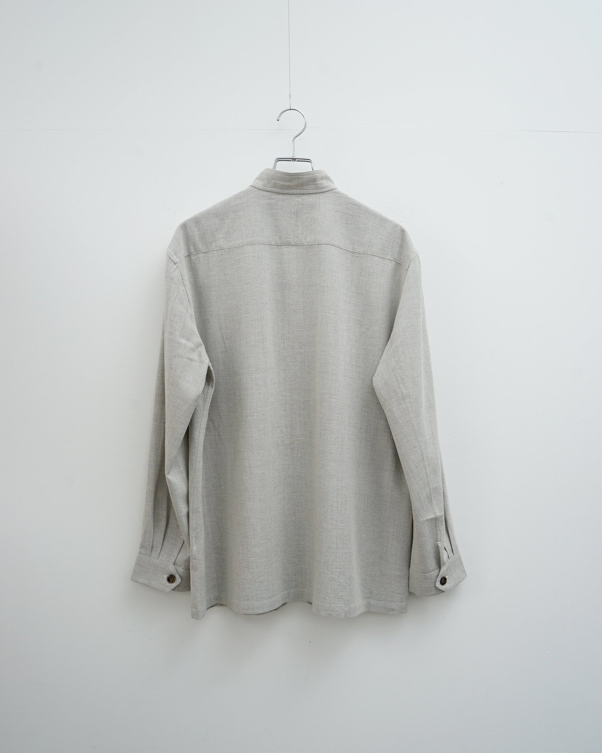 Aquellos Ojos Verdes アケヨス　オホス　ヴェルデス　Colonial shirt jacket　コロニアルシャツジャケット　グレー　背面
