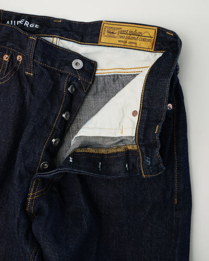AUBERGE オーベルジュ　CARIB XX　デニムパンツ　海島綿　カリビンアンシーアイランドコットン　フロント　ボタンフライ　Indigo  
