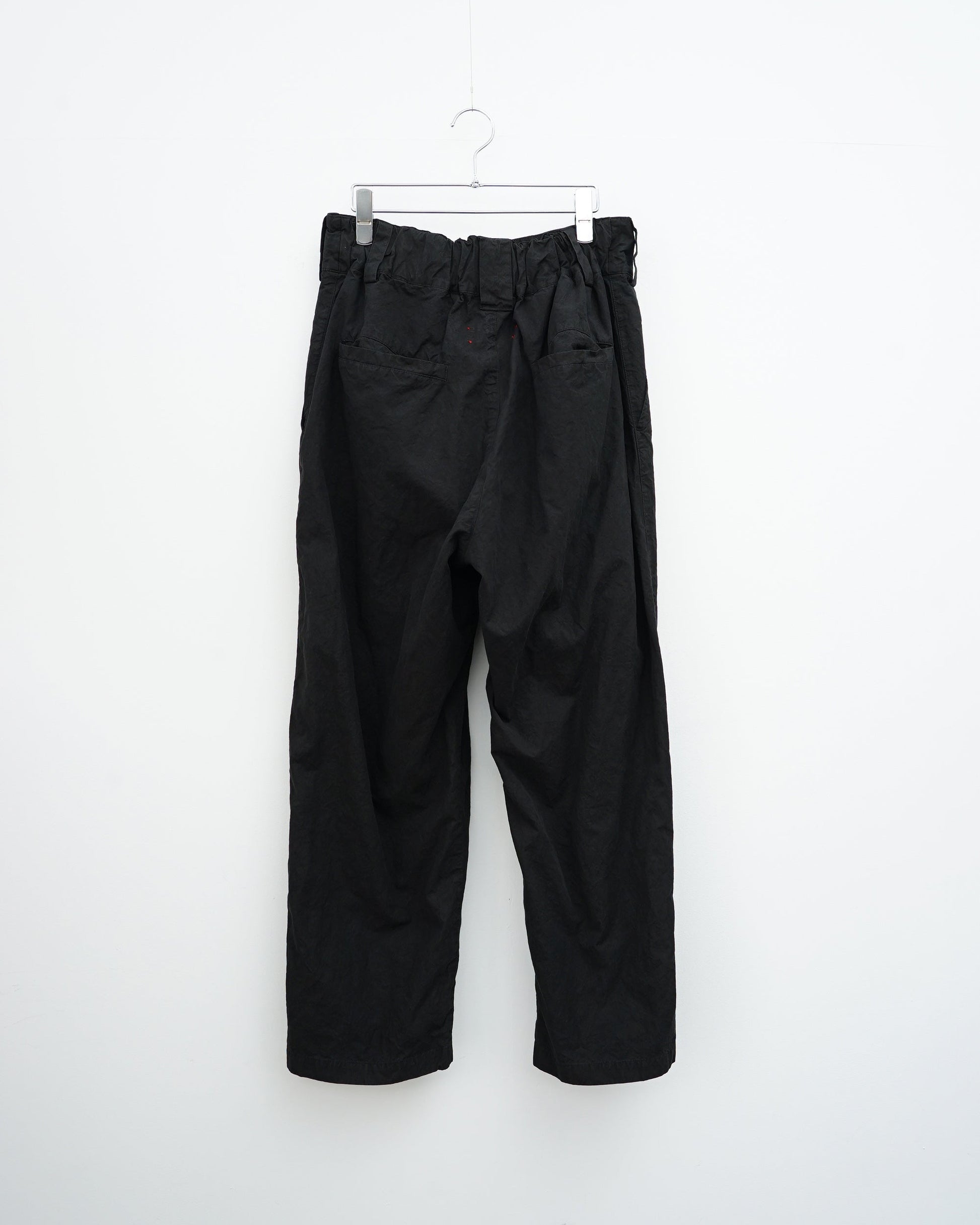 barbell object　バーベルオブジェクト　zipper pt　ジッパーパンツ　ミリタリーパンツ　背面　black