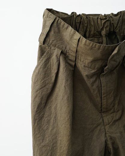 barbell object　バーベルオブジェクト　zipper pt　ジッパーパンツ　ミリタリーパンツ　khaki　ウエスト部分