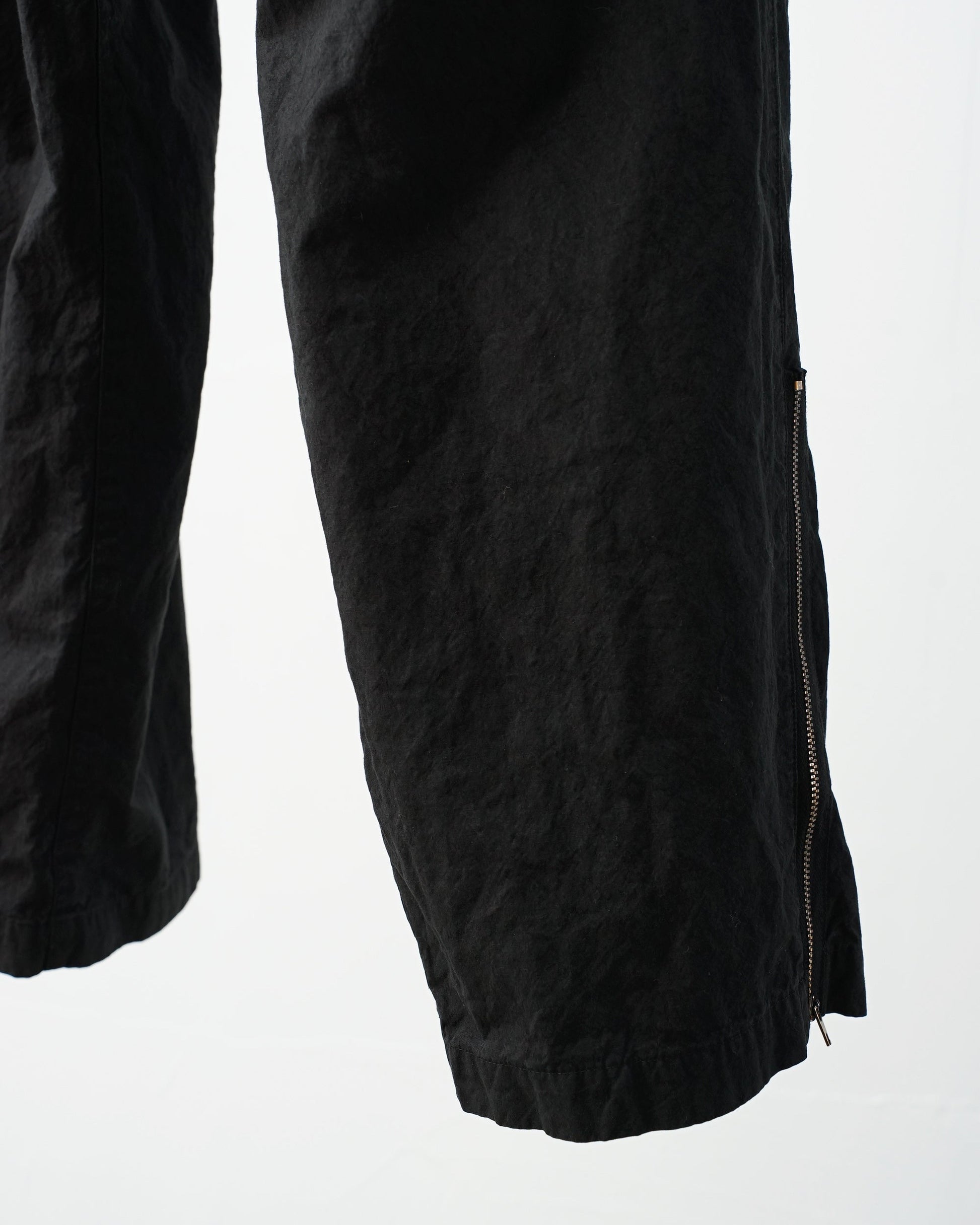 barbell object　バーベルオブジェクト　zipper pt　ジッパーパンツ　ミリタリーパンツ　ジップ部分　black