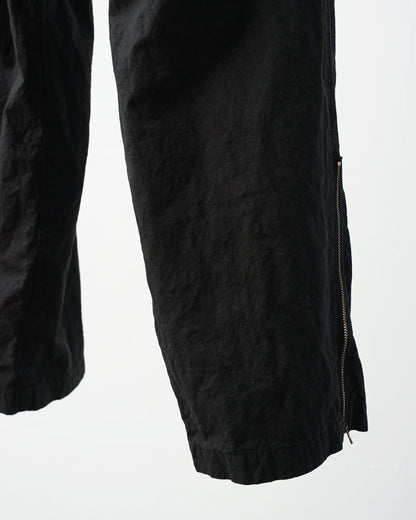 barbell object　バーベルオブジェクト　zipper pt　ジッパーパンツ　ミリタリーパンツ　ジップ部分　black