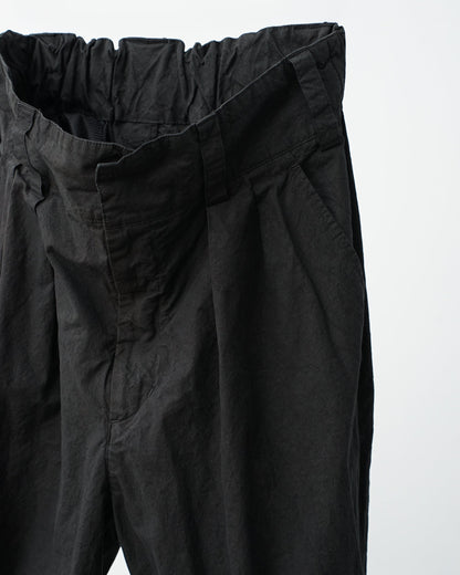 barbell object　バーベルオブジェクト　zipper pt　ジッパーパンツ　ミリタリーパンツ　ウエスト部分　black