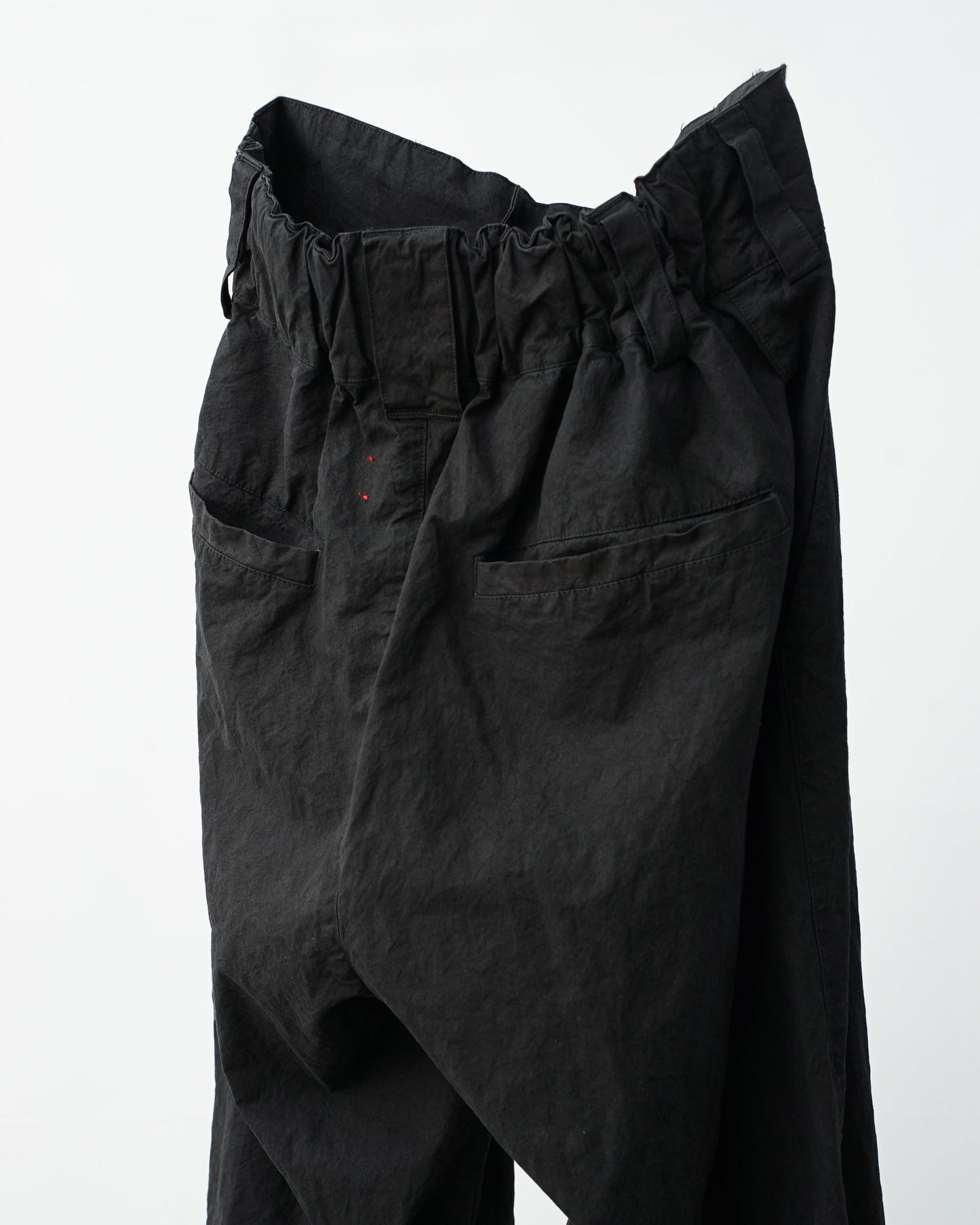 barbell object　バーベルオブジェクト　zipper pt　ジッパーパンツ　ミリタリーパンツ　背面　ポケット　black