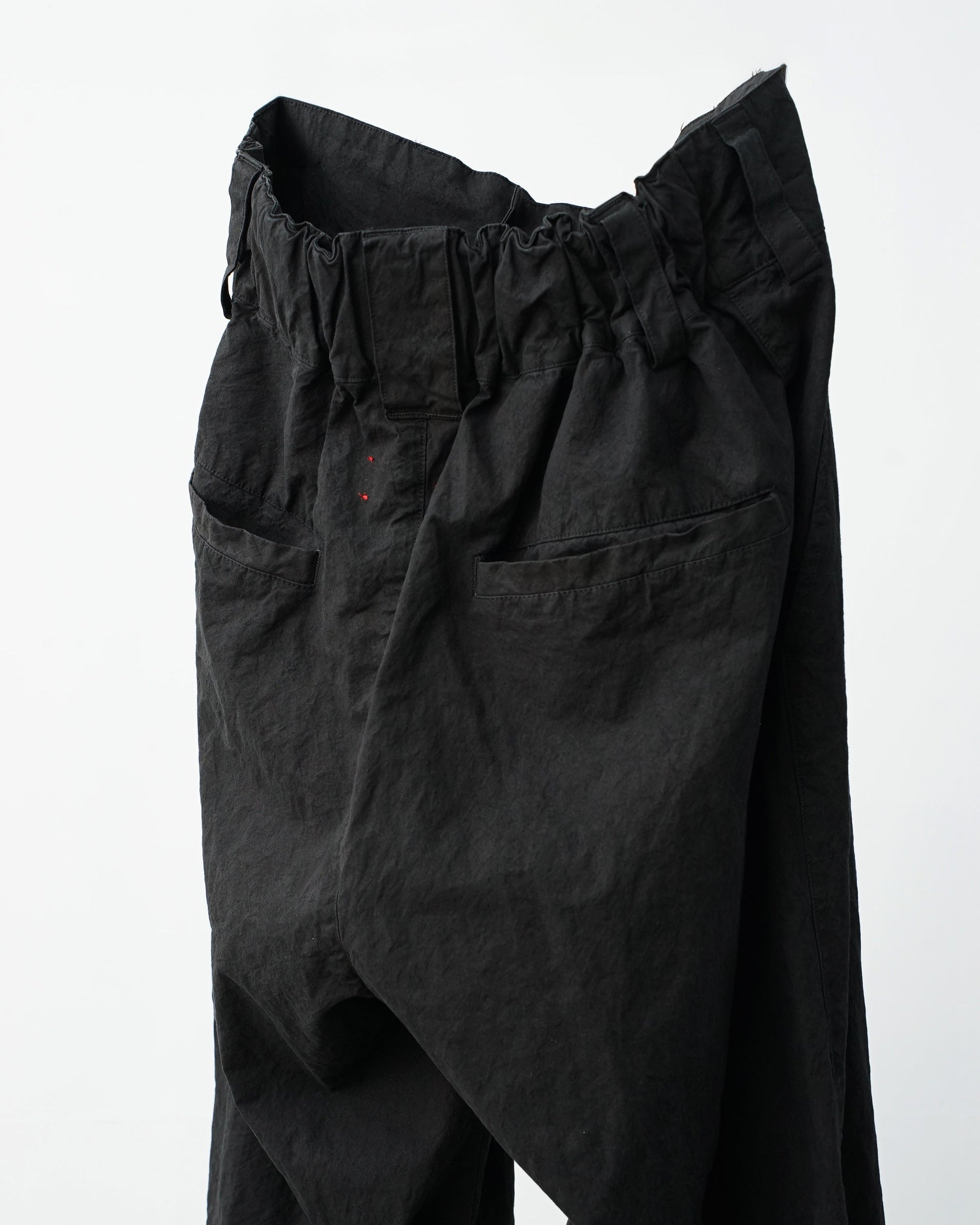 barbell object　バーベルオブジェクト　zipper pt　ジッパーパンツ　ミリタリーパンツ　背面　ポケット　black