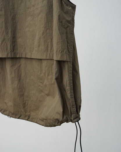 barbell object　バーベルオブジェクト　un vest 　ベスト　khaki  背面　ヨーク部分