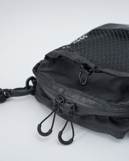 and wander  アンドワンダー　ECOPAK sholder pouch　ショルダーポーチ　バック　ブラック　ファスナー部分　パーツ