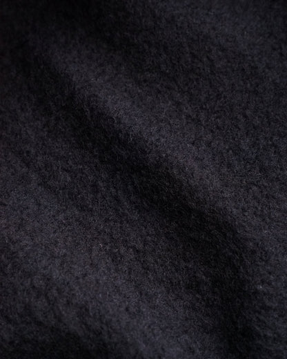 and wander　cotton wool half zip sweat
