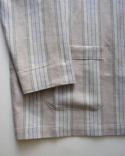 Cale　LINEN WOOL SILK STRIPE JACKET