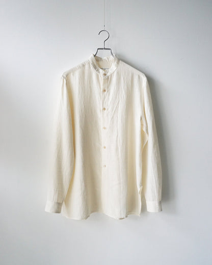 Aquellos Ojos Verdes　Band collar square shirt